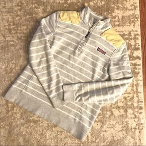 Vineyard Vines Gray Stripe Pullover Shep Shirt